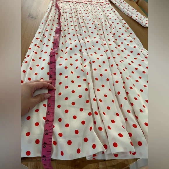 Boden Aria Polka Dot Midi Dress - Picture 13 of 14